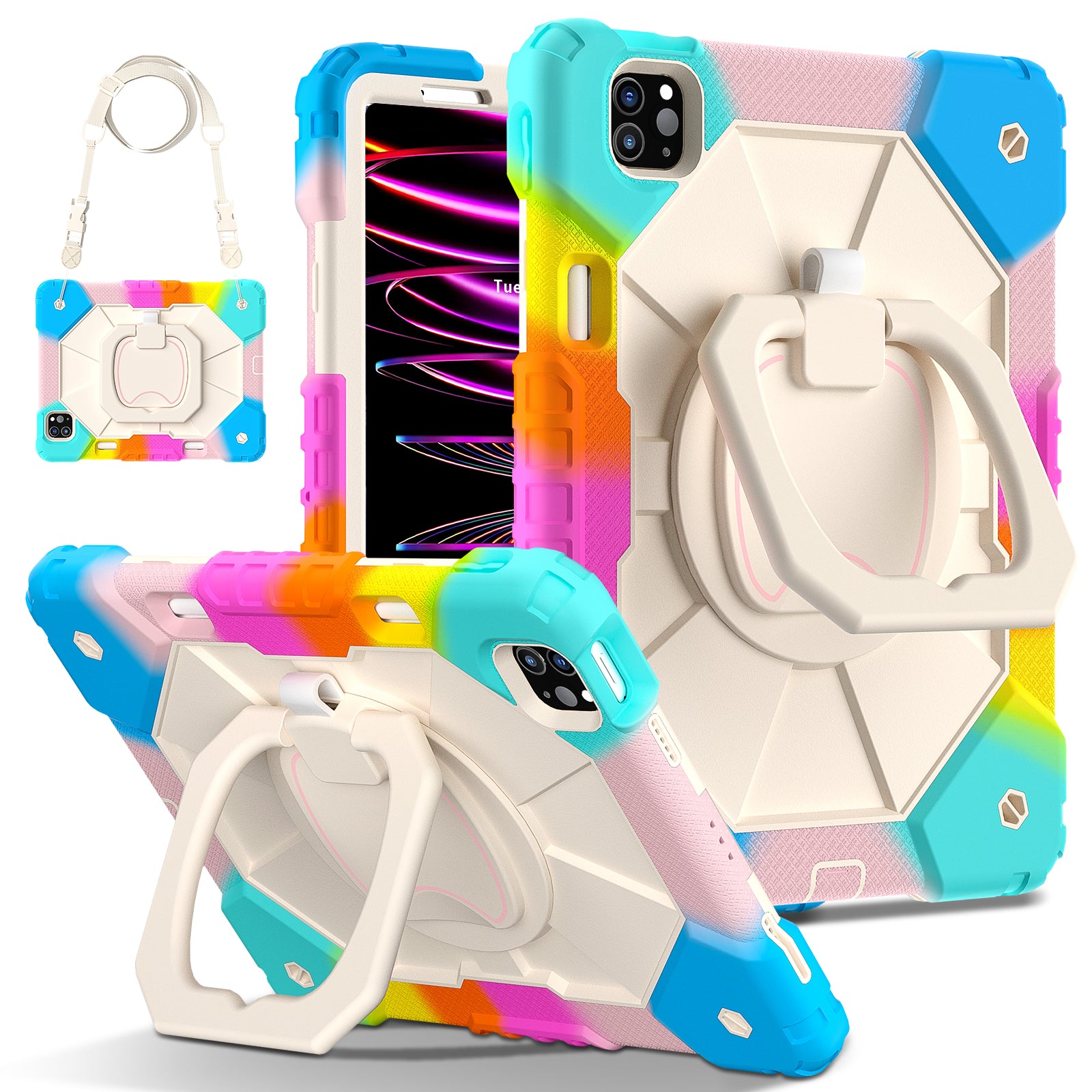 C3 for iPad Pro 11 (2020) / (2021) / (2022) / (2018) / Air (2022) / (2020) Tablet Case with Handle Kickstand C3 for iPad Pro 11 (2020) / (2021) / (2022) / (2018) / Air (2022) / (2020) Tablet Case with Handle Kickstand